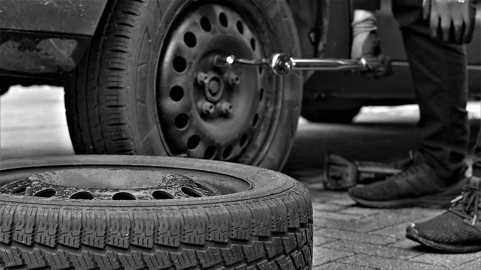 Changement de pneu